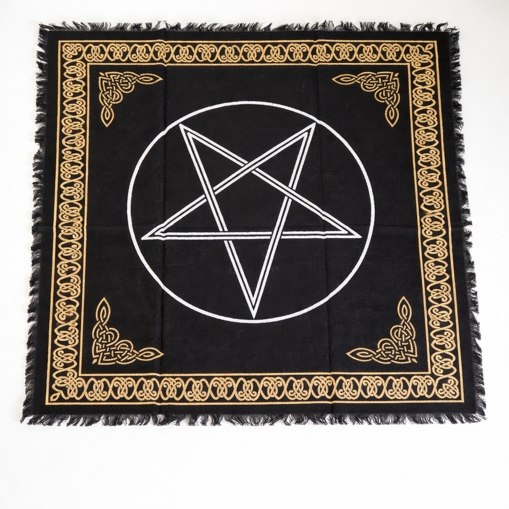 Alter Pentagram Tapestry Fringe 24X24